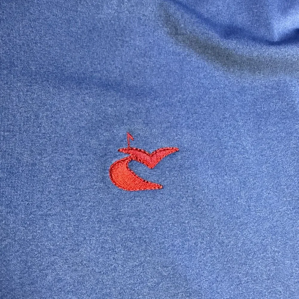 Caves Valley RLX Ralph Lauren Golf Polo Shirt Men's XL Blue Performance Stretch